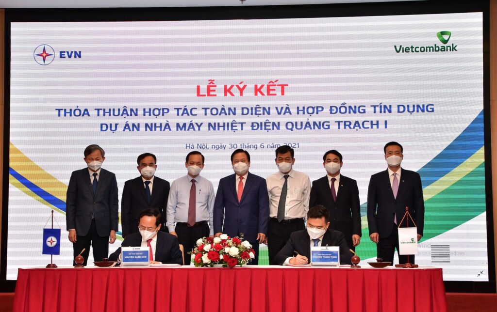 EVN và Vietcombank đã hợp tác dự án xây dựng Nhà máy Nhiệt điện
